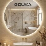 Smart bathroom mirror, tempered glass