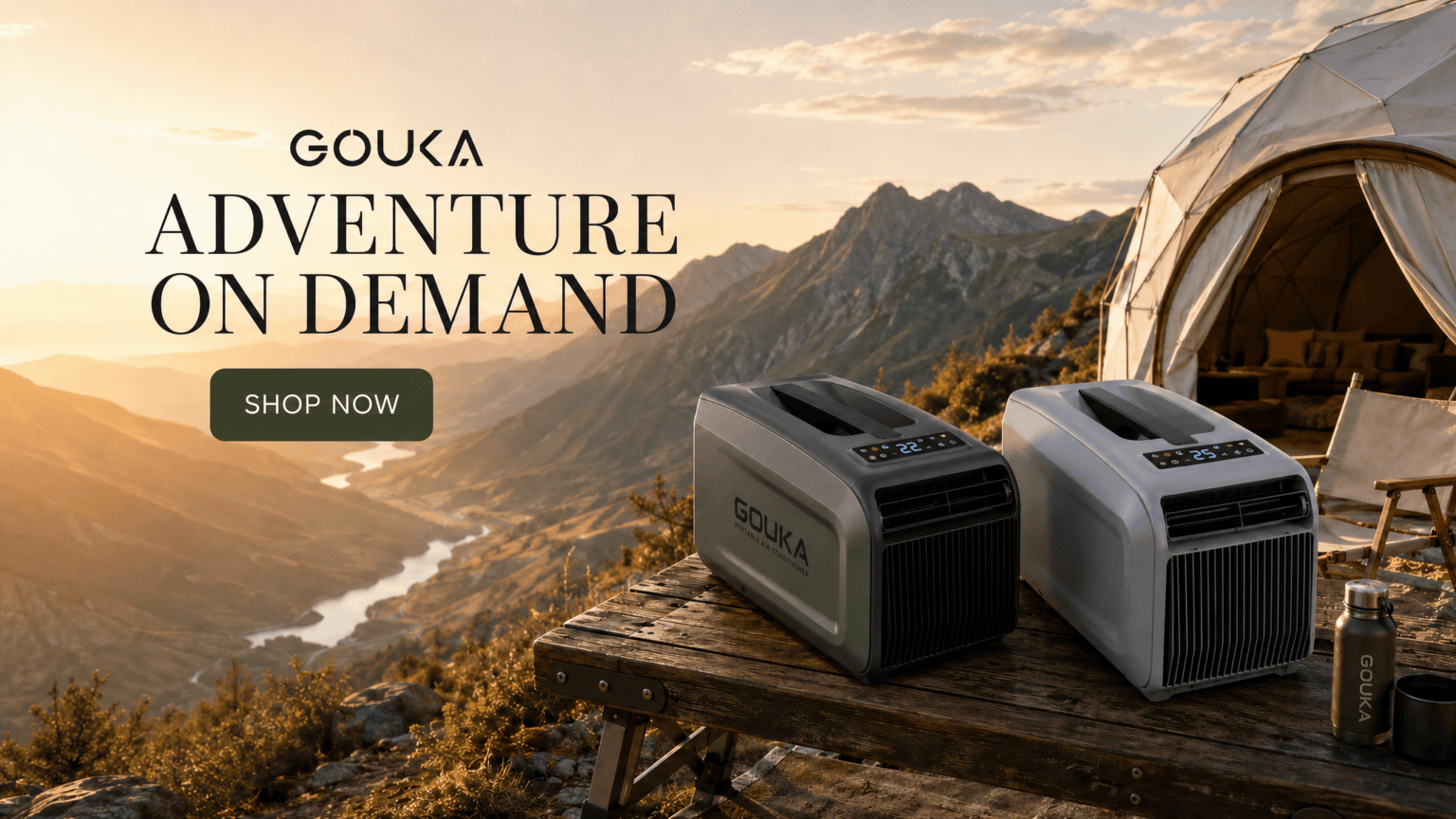 GOUKA 1800W inverter portable air conditioner front view