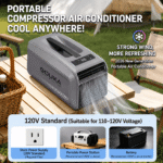 GOUKA 5200 BTU 6-in-1 Fixed-Speed ​​Portable Air Conditioner (Heating & Cooling, Space Gray) - Image 7