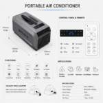 GOUKA 5200 BTU 6-in-1 Fixed-Speed ​​Portable Air Conditioner (Heating & Cooling, Space Gray) - Image 16