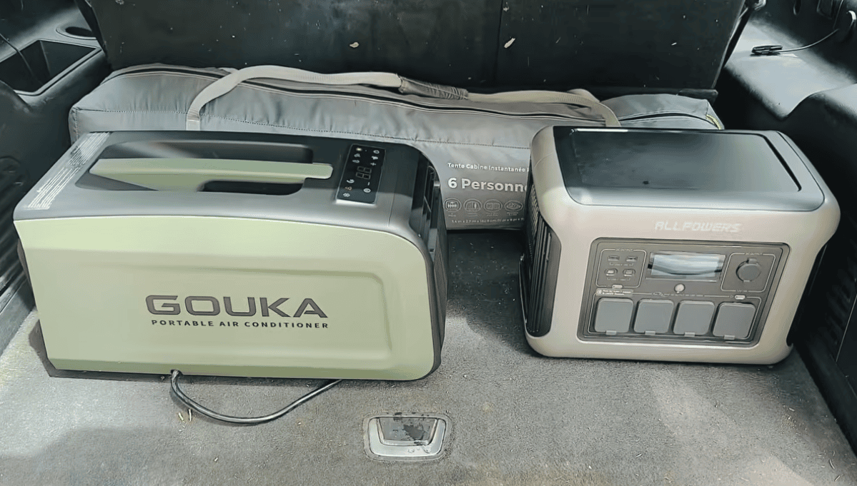 GOUKA portable air conditioner for RV camping and outdoor use