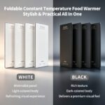 GOUKA 4-in-1 modular warming tray features 10 temperature settings (85–255°F) and an 8-hour timer function (Obsidian Black) - Image 12