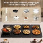GOUKA 4-in-1 modular warming tray features 7 master cooking temperature settings (120–700°F, including an 8-hour timer function) - Image 8