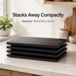 GOUKA 4-in-1 modular warming tray features 7 master cooking temperature settings (120–700°F, including an 8-hour timer function) - Image 11