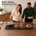 GOUKA 4-in-1 modular warming tray features 7 master cooking temperature settings (120–700°F, including an 8-hour timer function) - Image 10