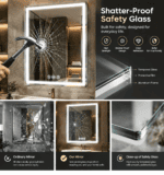 GOUKA 28x36 LED Bathroom Mirror Dimmable Anti Fog Lighted Vanity Mirror 700✖912 - Image 11