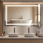 GOUKA 60x36 LED Bathroom Mirror Dimmable Anti Fog Lighted Vanity Mirror 1500✖912