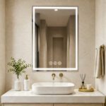 GOUKA 28 × 36 in Smart LED Bathroom Mirror with Motion Sensor, Bluetooth Speaker, Anti-Fog & Dimmable Lights 700✖912 (Radar-Sensing Model)