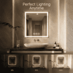 GOUKA 24 x 32 LED Bathroom Mirror Dimmable Anti Fog Lighted Vanity Mirror 600✖800 - Image 4
