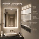 GOUKA 24 x 32 LED Bathroom Mirror Dimmable Anti Fog Lighted Vanity Mirror 600✖800 - Image 9