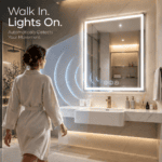 GOUKA 24x36 in Smart LED Bathroom Mirror with Motion Sensor, Bluetooth Speaker, Anti-Fog & Dimmable Lights 600✖912  (Radar-Sensing Model) - Image 3