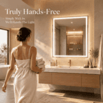 GOUKA 24x36 in Smart LED Bathroom Mirror with Motion Sensor, Bluetooth Speaker, Anti-Fog & Dimmable Lights 600✖912  (Radar-Sensing Model) - Image 4