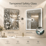 GOUKA 24x36 in Smart LED Bathroom Mirror with Motion Sensor, Bluetooth Speaker, Anti-Fog & Dimmable Lights 600✖912  (Radar-Sensing Model) - Image 10
