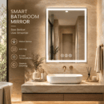 GOUKA 28 × 36 in Smart LED Bathroom Mirror with Motion Sensor, Bluetooth Speaker, Anti-Fog & Dimmable Lights 700✖912 (Radar-Sensing Model) - Image 2
