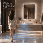 GOUKA 28 × 36 in Smart LED Bathroom Mirror with Motion Sensor, Bluetooth Speaker, Anti-Fog & Dimmable Lights 700✖912 (Radar-Sensing Model) - Image 4