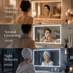 GOUKA 40x32 LED Bathroom Mirror Dimmable Anti Fog Lighted Vanity Mirror 1000✖800 - Image 4
